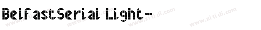 BelfastSerial Light字体转换